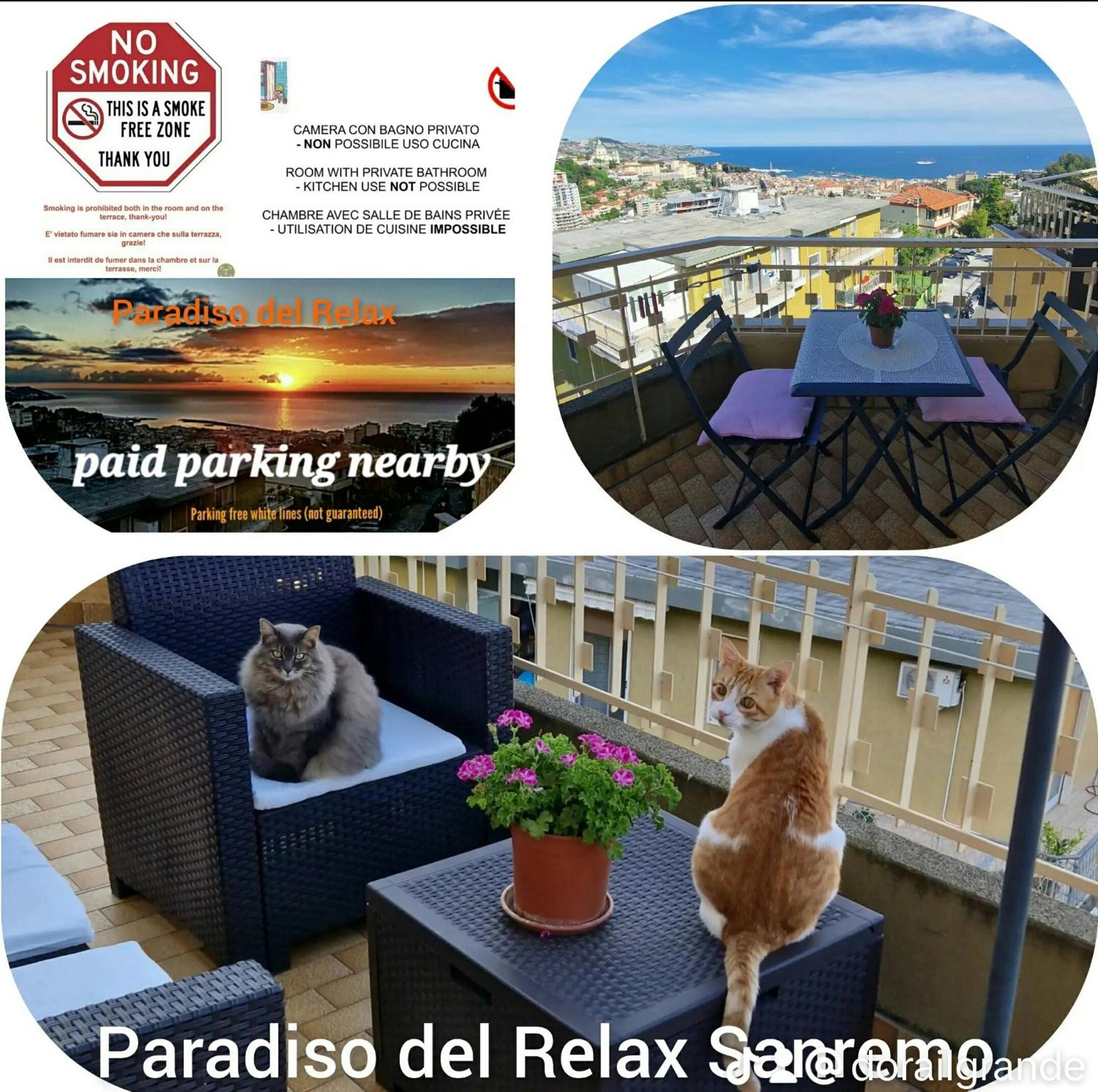 Il Paradiso Del Relax Private Room With Bathroom Parking San Remo Zewnętrze zdjęcie